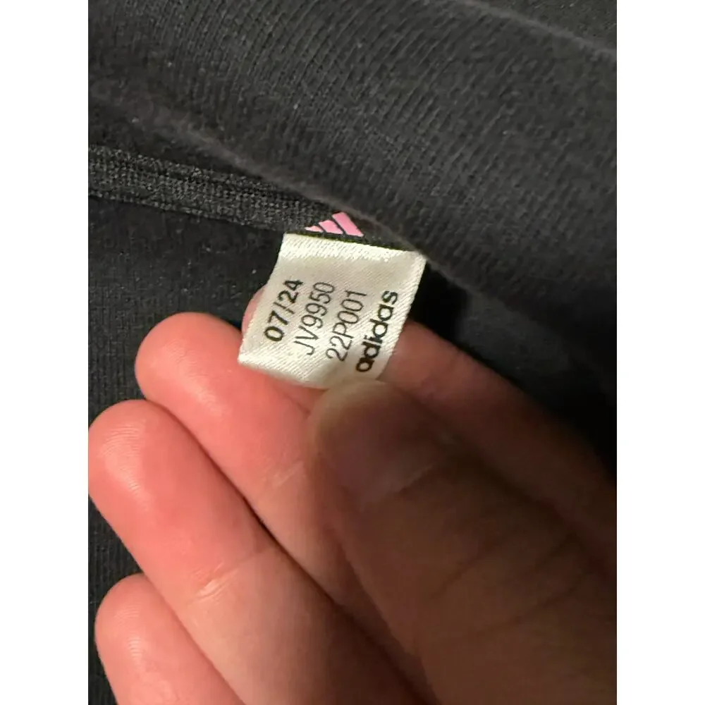 Men's Adidas x Fortnite Logo Hoodie - Black/Pink, Size XS